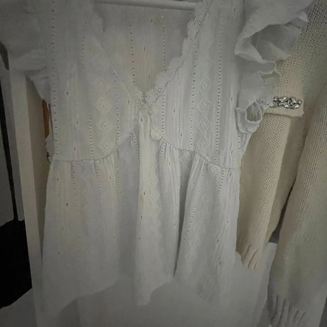 Ljus ljus blå med spets kant! - 2