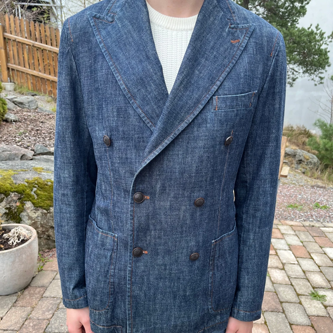 Tagliatore - Dubbelknäppt denimkavaj - 1