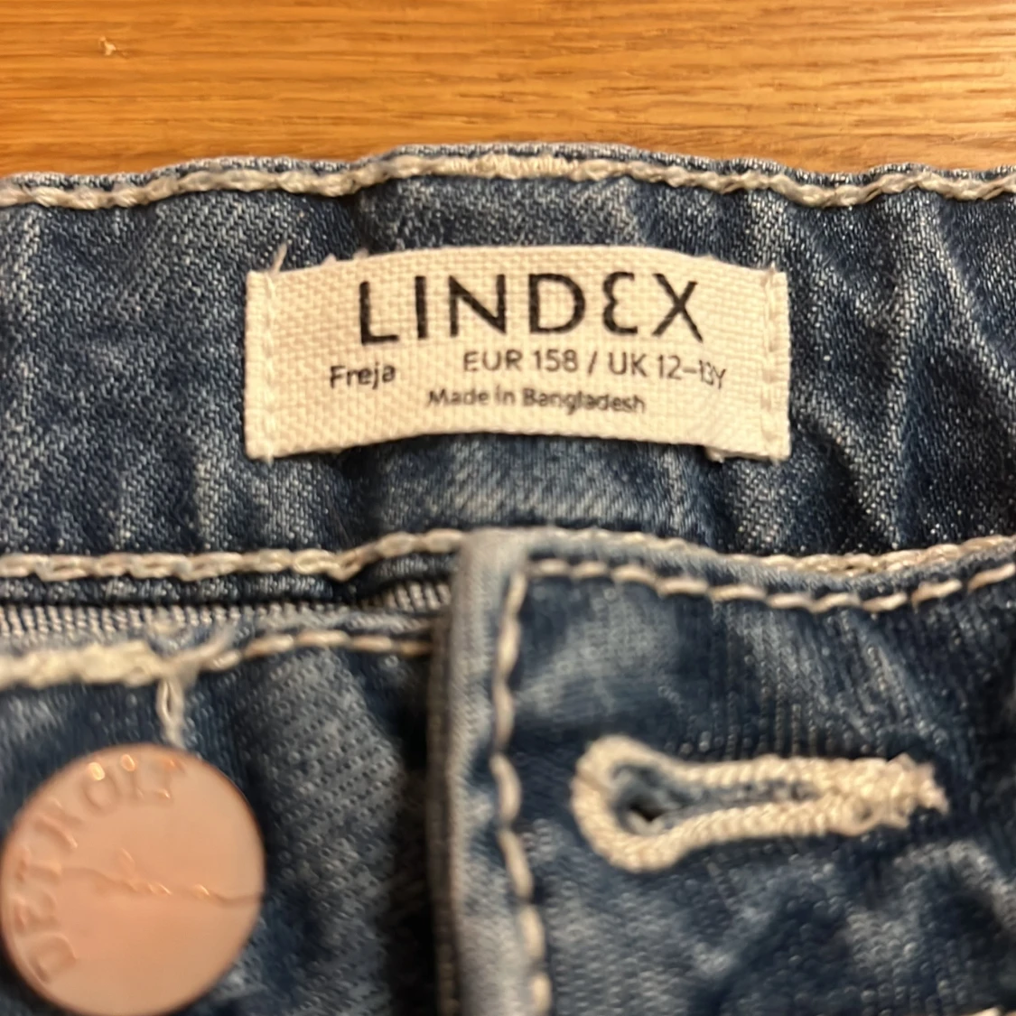 Blå jeansbyxor från Lindex - 2