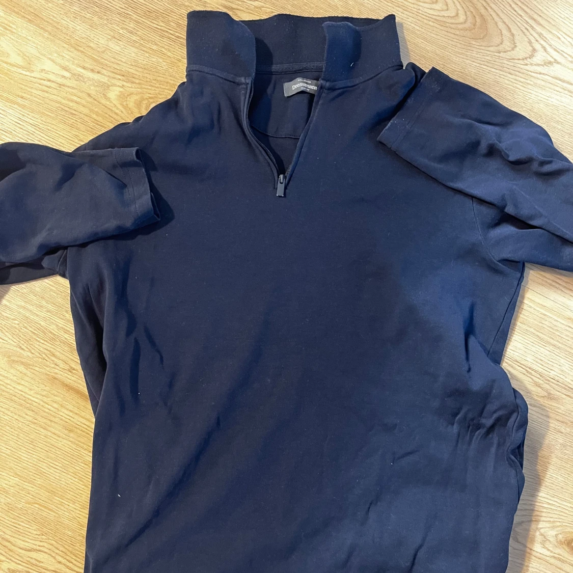 Quarter zip mörkblå  - 1
