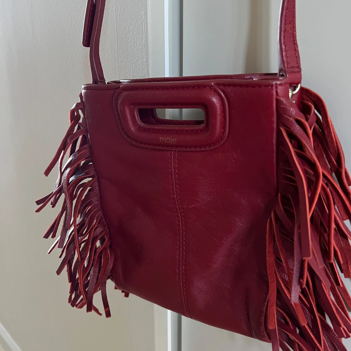 Vinröd Maje väska - 1