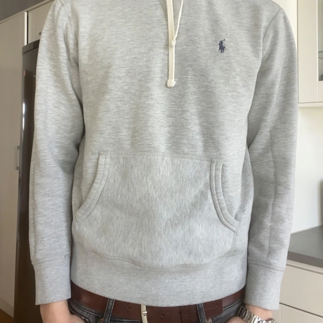 Ljusgrå hoodie från Ralph Lauren - 2