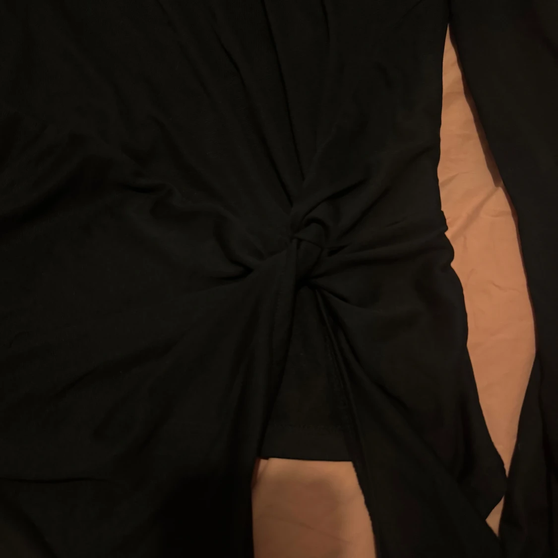 Svart tunn långärmad omelett tröja - 3