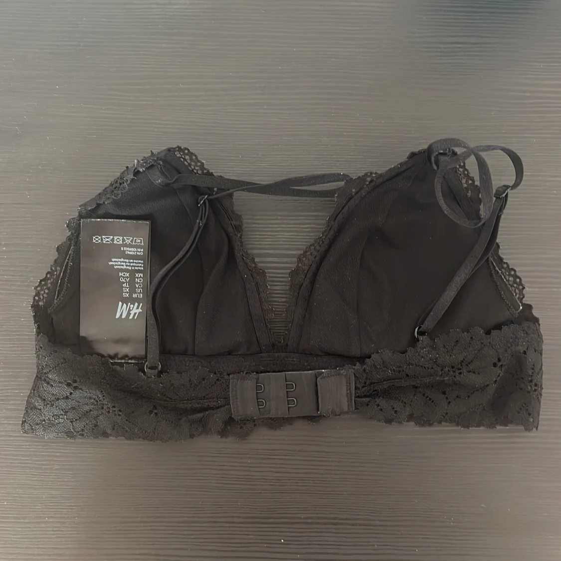 Svart spets bralette från H&M - 1