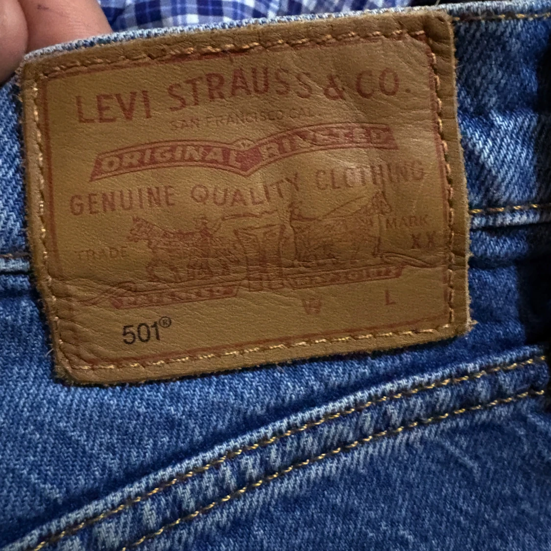 Levi's 501 blå jeans straight fit - 2