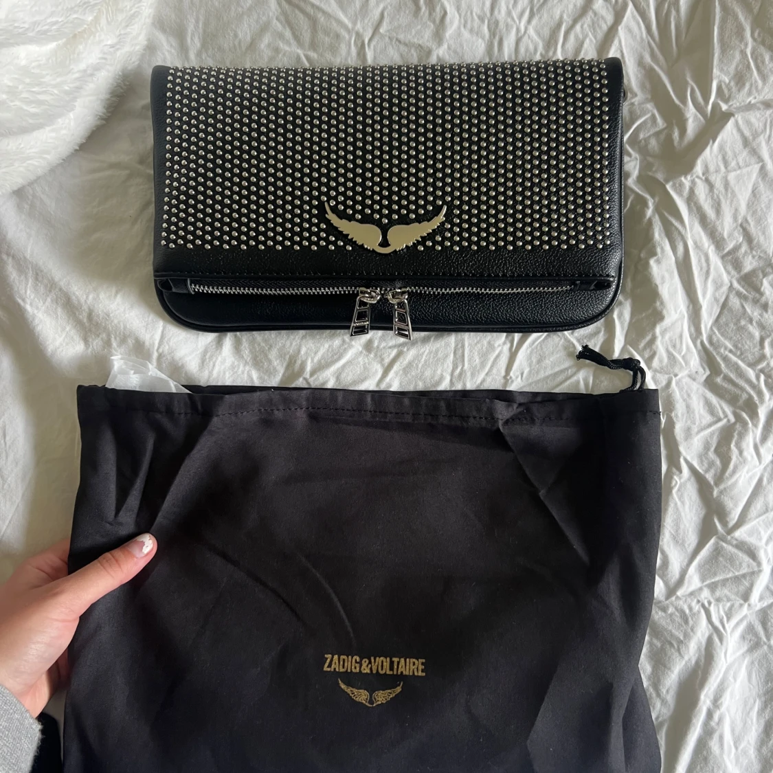 Svart kuvertväska Zadig & Voltaire