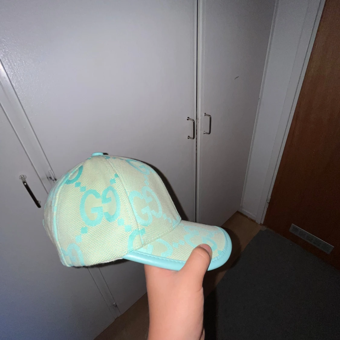 Mintgrön  keps med GG-logga - 2