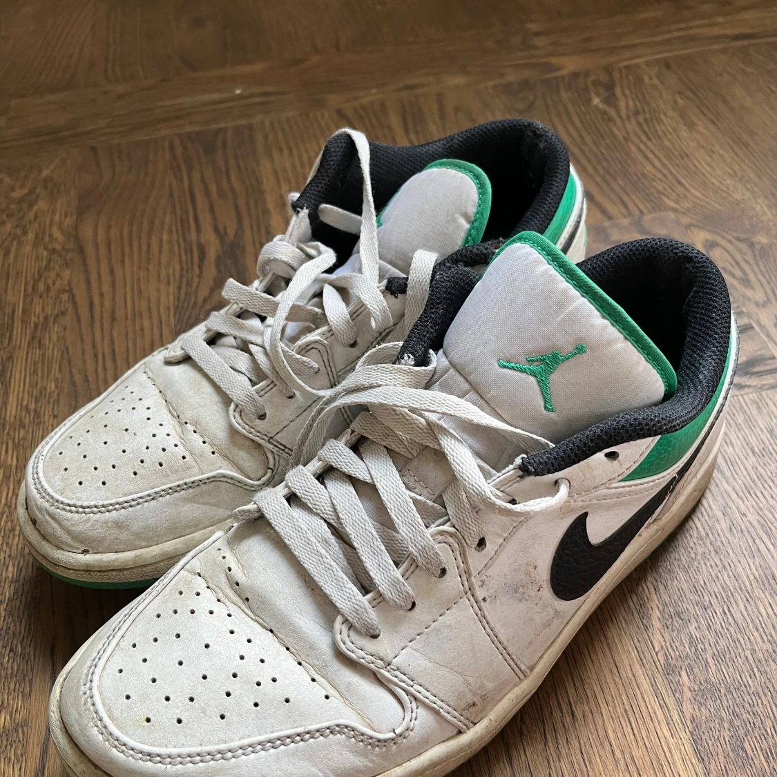 Nike Air Jordan 1 Low vit/grön - 1