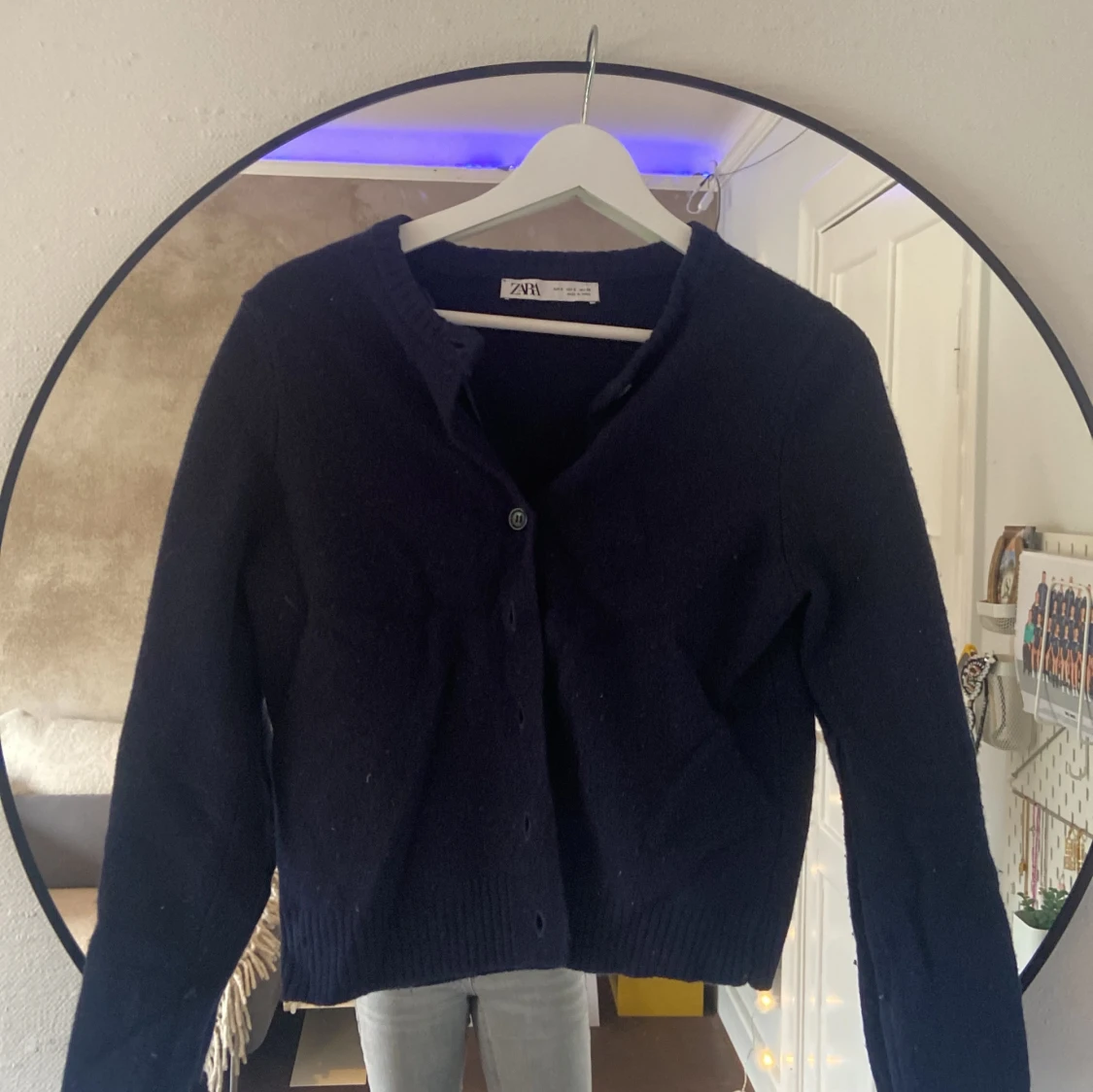 Mörkblå kofta från Zara