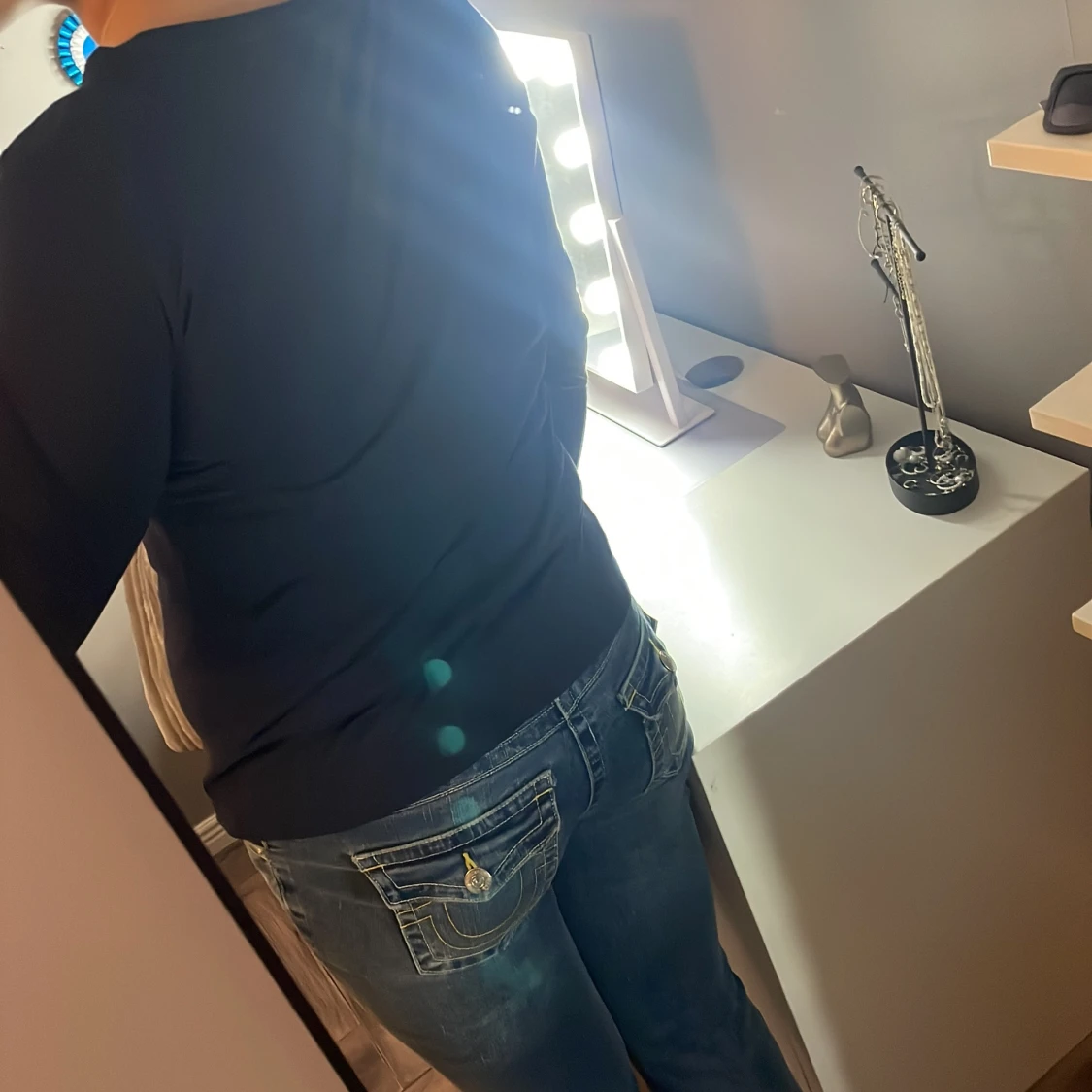 Mörkblå långärmad GANT tröja XXL - 1