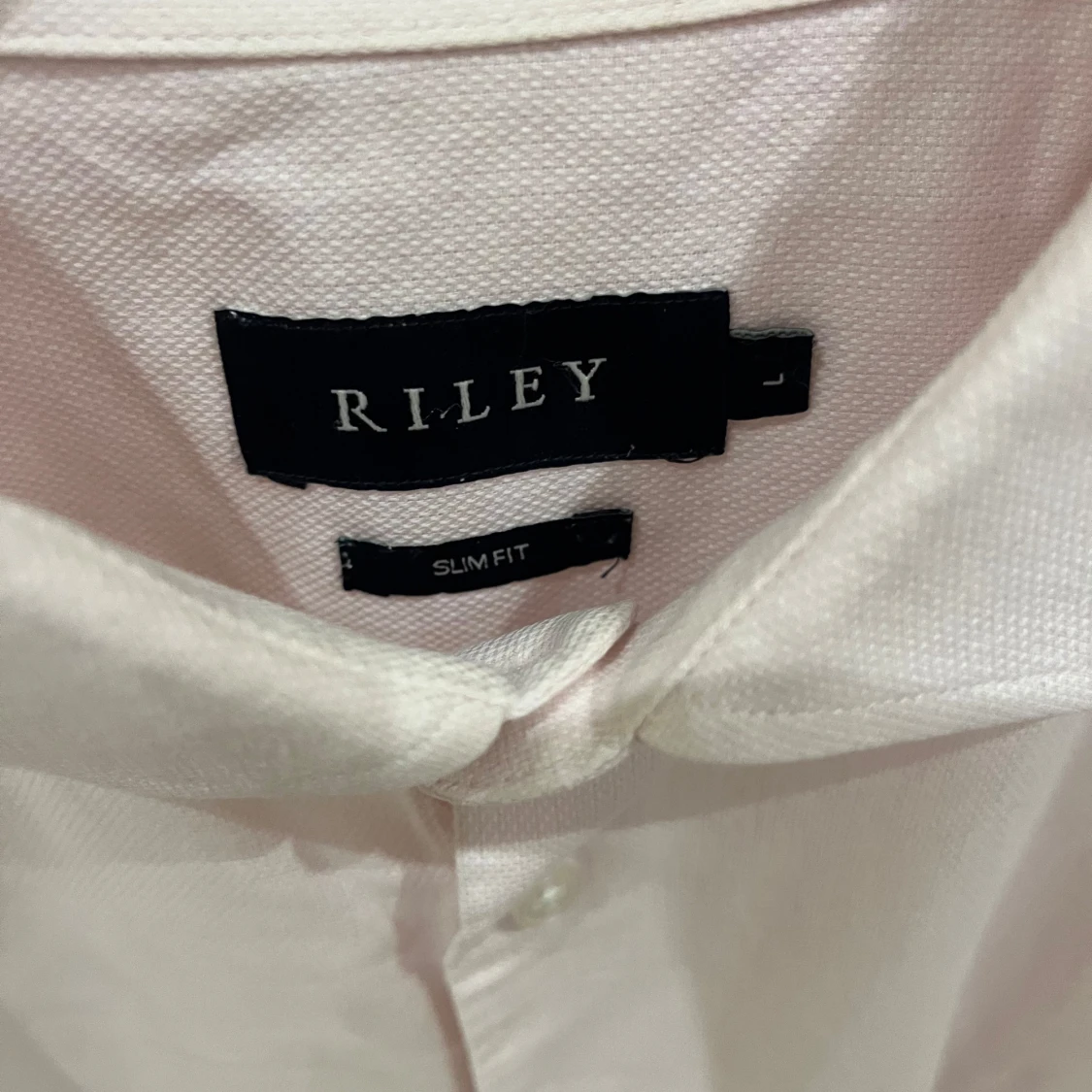 Ljusrosa skjorta från Riley slim fit - 3