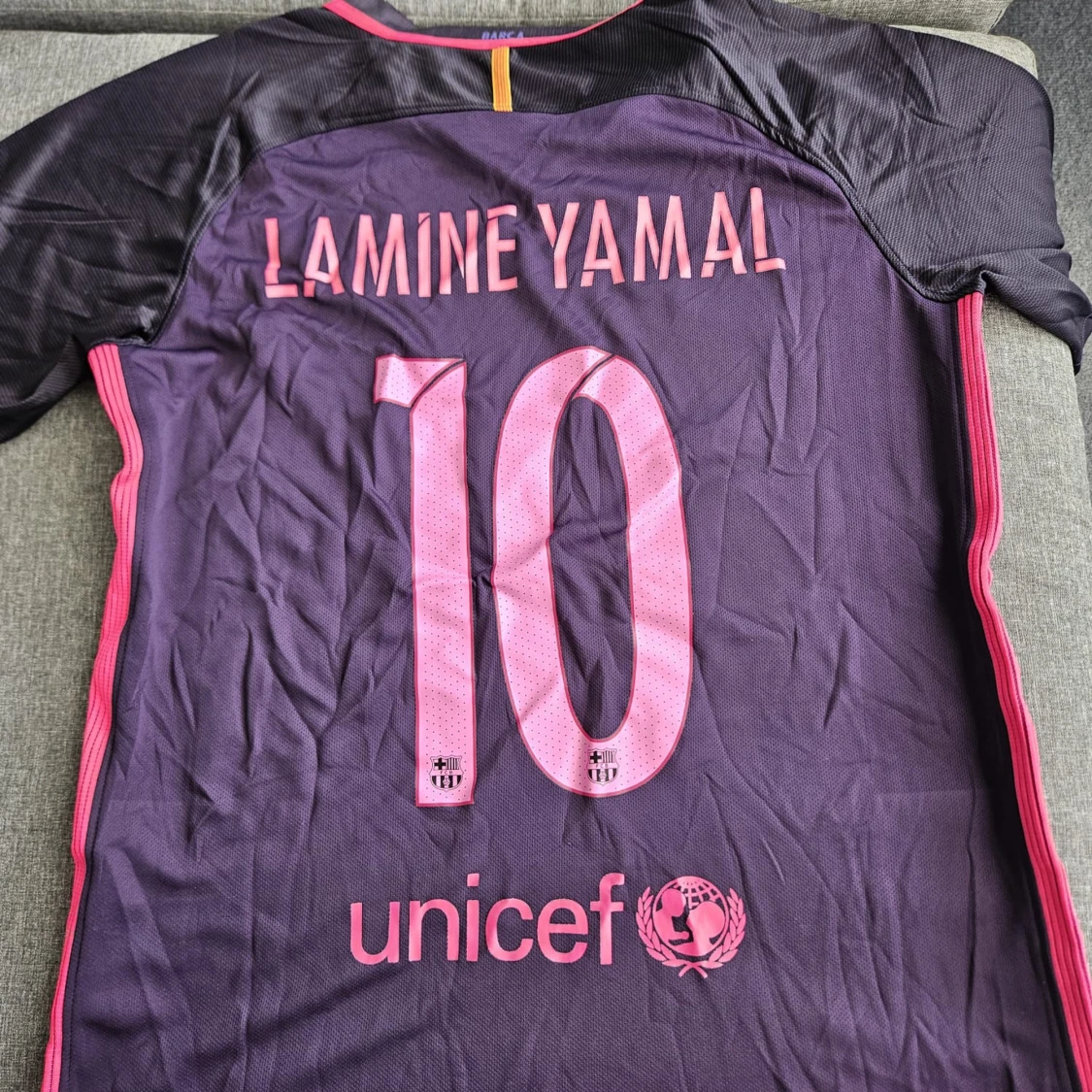 Barça lila matchtröja Nike Lamine Yamal - 2