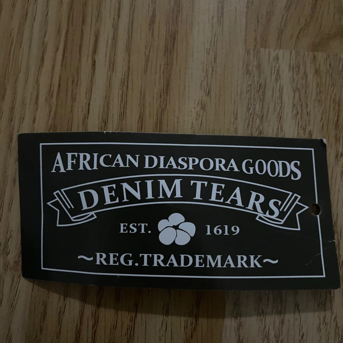 Svarta Denim Tears mjukisbyxor med tryck - 2