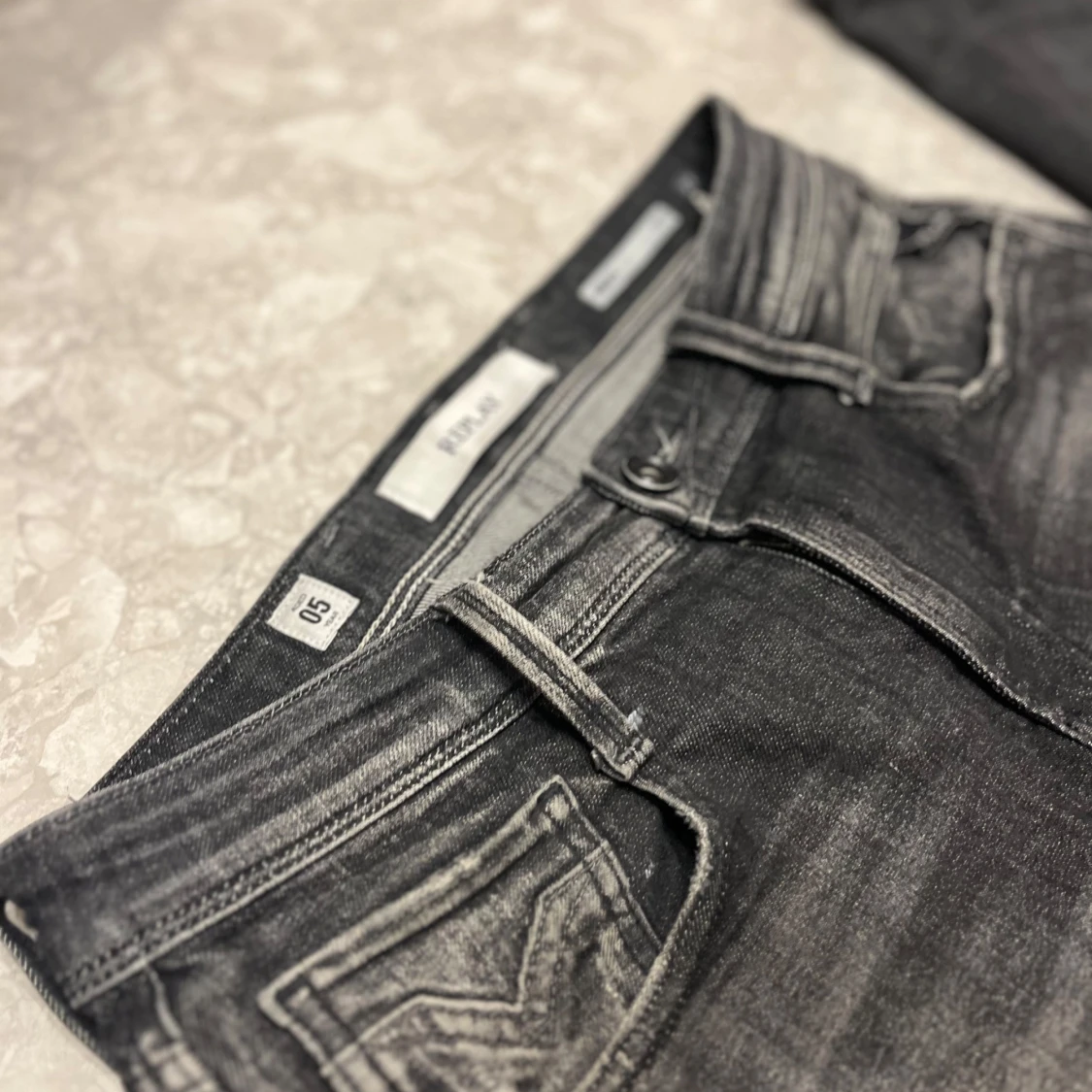 Replay Anbass svarta slim jeans - 1