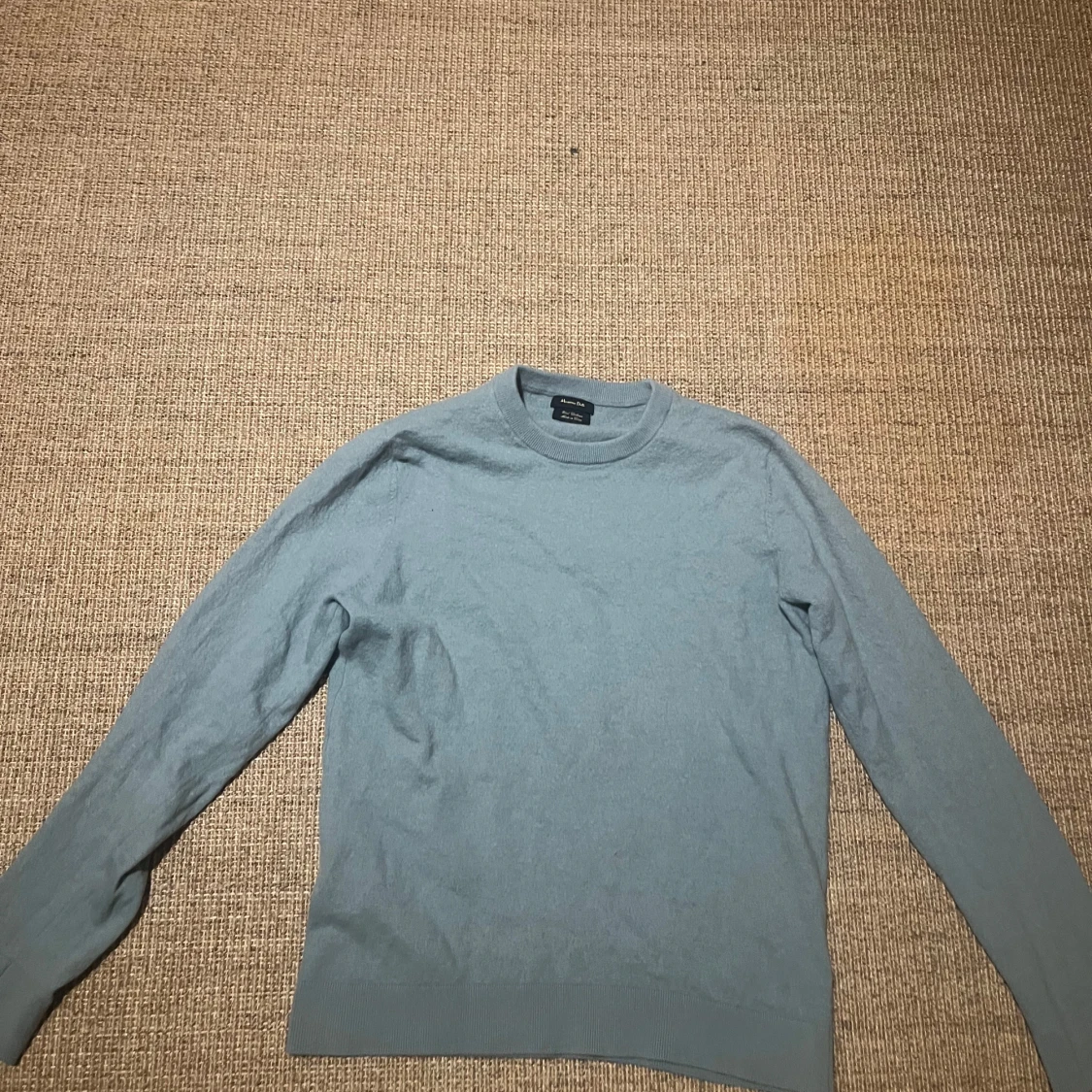 Ljusgrön kashmirtröja Massimo Dutti