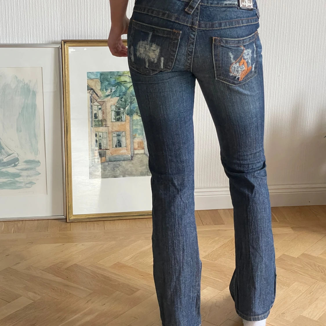 Blå bootcut jeans från Lady Witch - 2