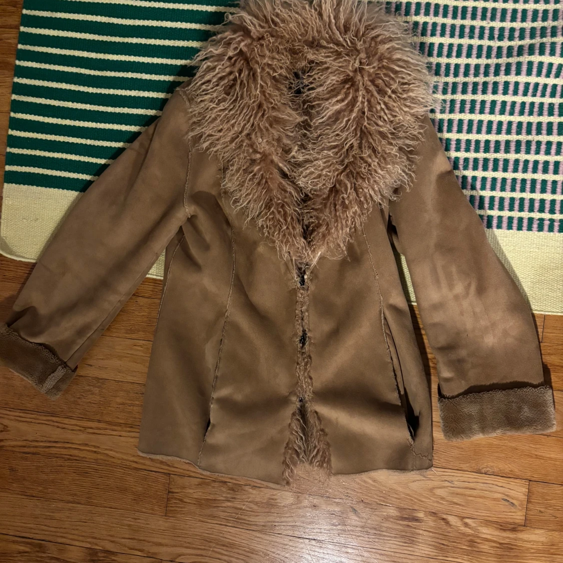 Brun mockajacka med fuskpäls från Jasper Conran Jeans - 1