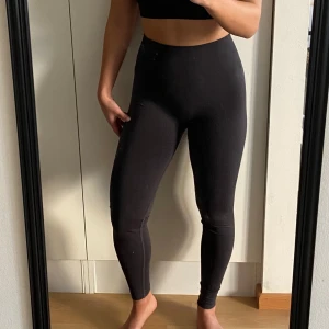 Relode tights - Träningsbyxor från relode köpt på sellpy men inte använda. Formgivande markering under rumpan. Mörkgrå som ser svarta ut typ