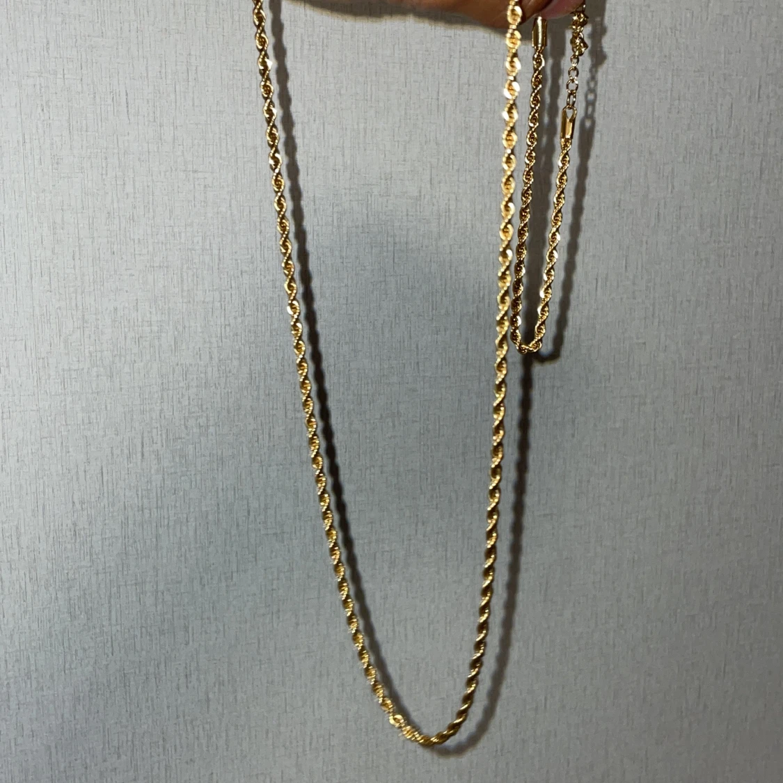 Guld doppade halsband och armband set - 3