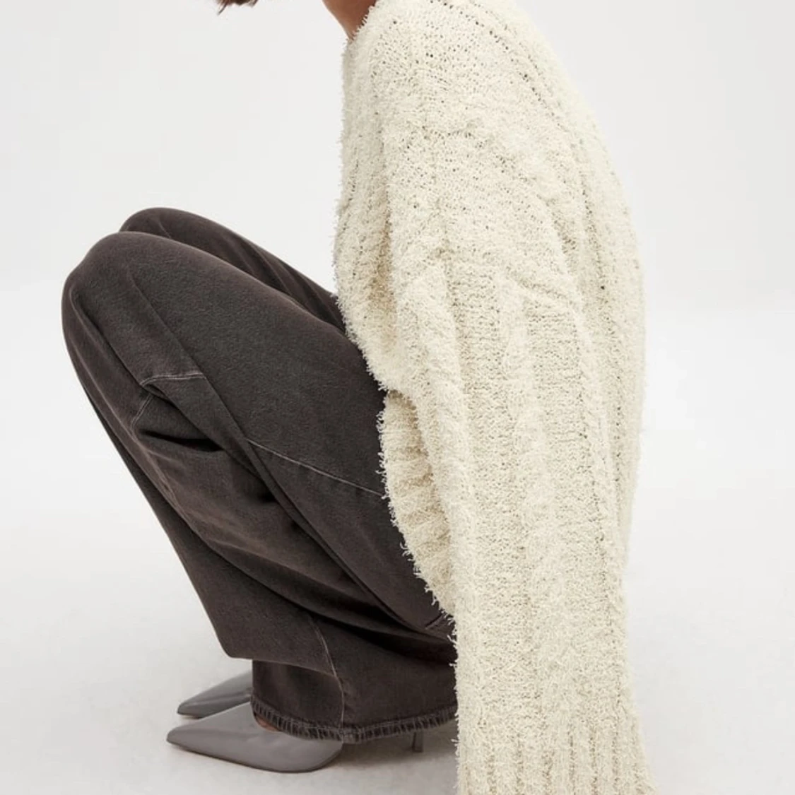 Vit stickad tröja från NA-KD - 4