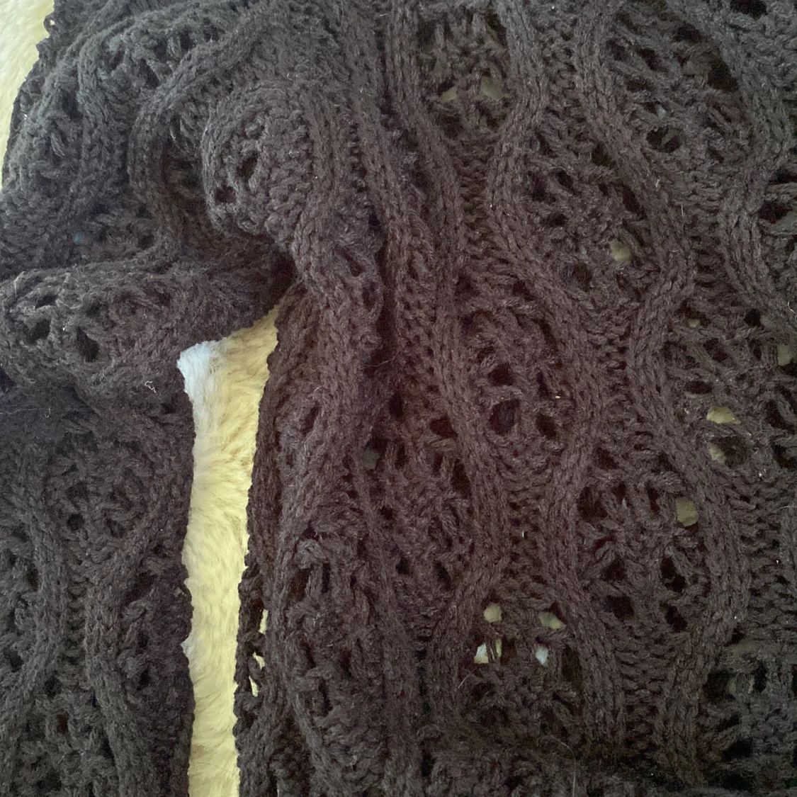 Svart stickad tröja XS - 2