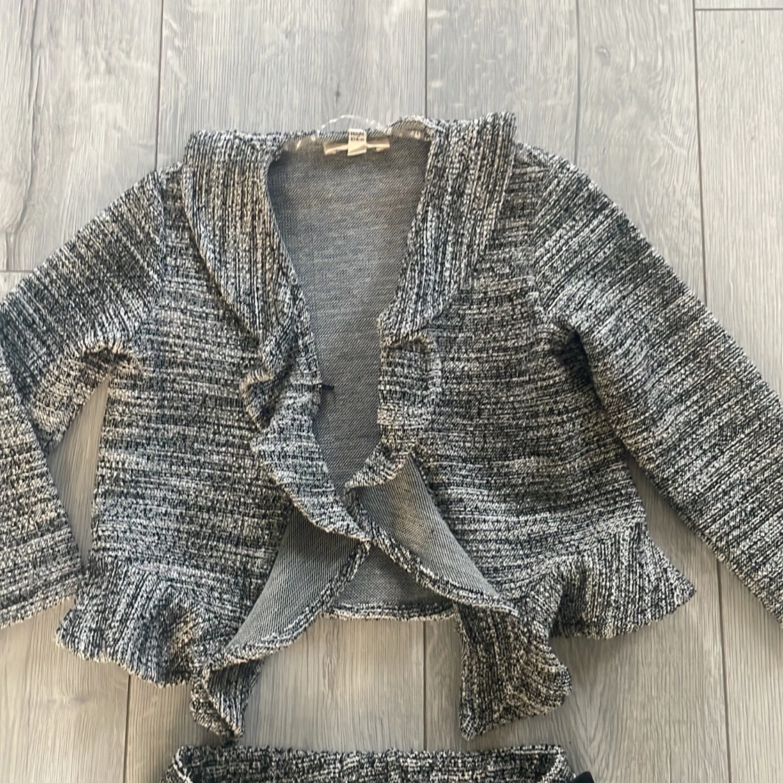 Gråmelerade shorts med rosett Mini A Ture - 2