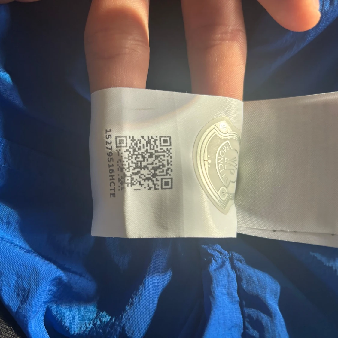 Blå vindjacka Moncler Monteint - 4