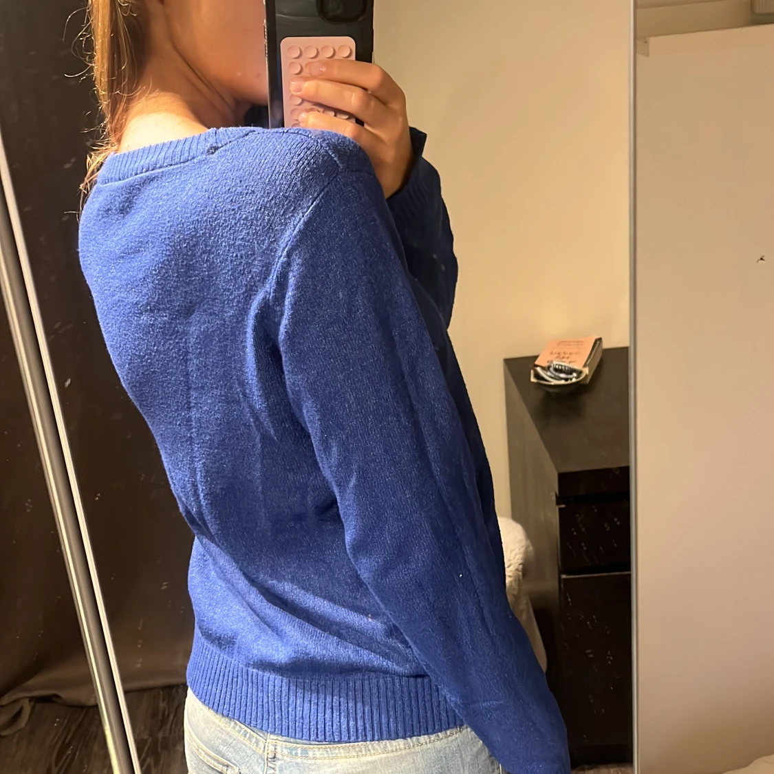 Blå stickad tröja från VILA - 4