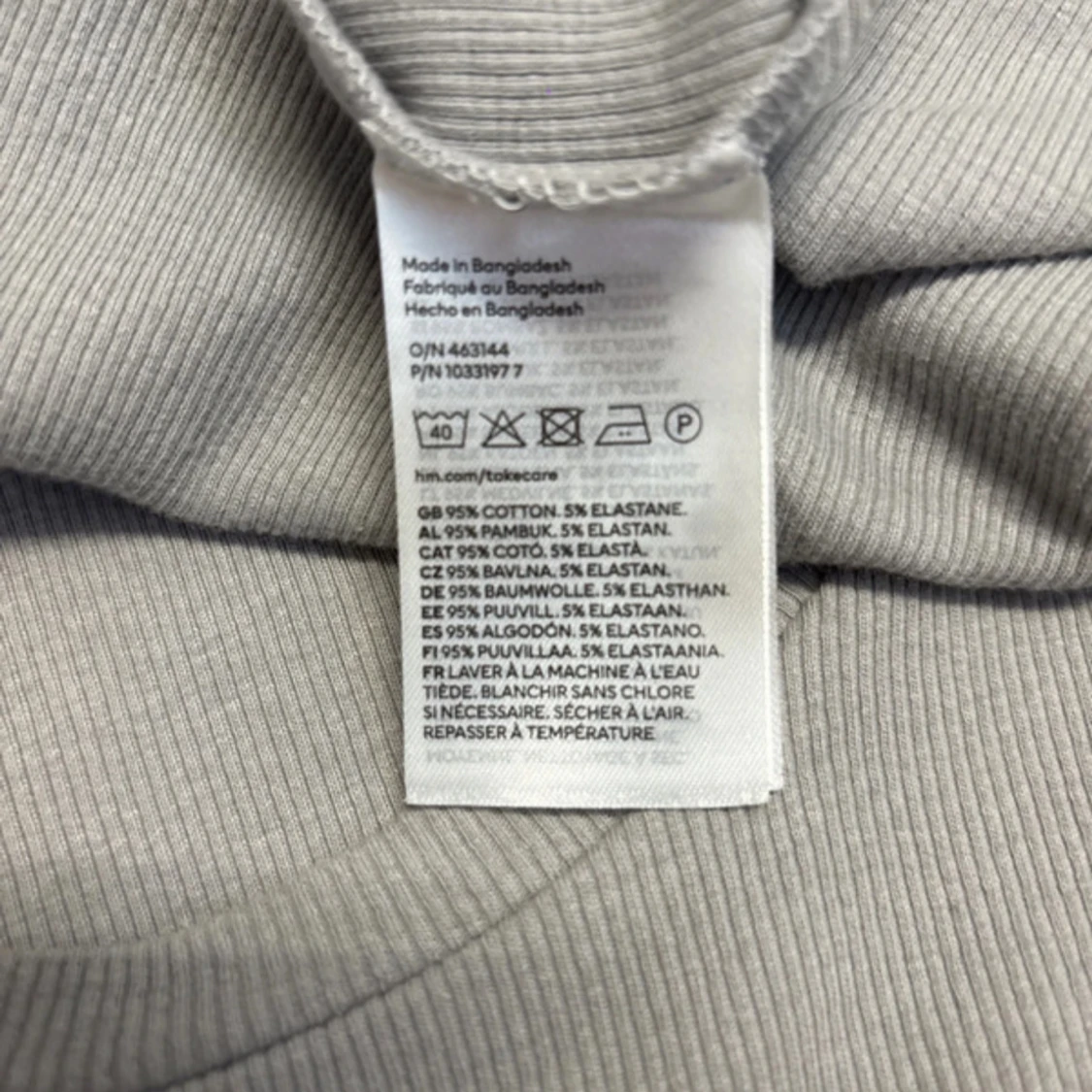 Grå ribbad kortklänning H&M Divided - 3