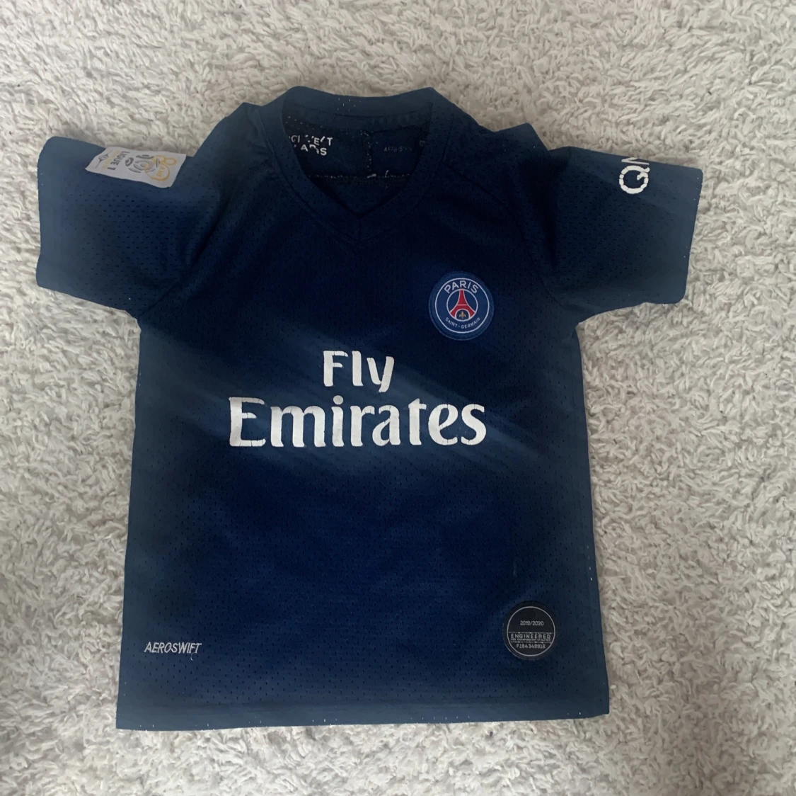 PSG marinblå träningströja Fly Emirates