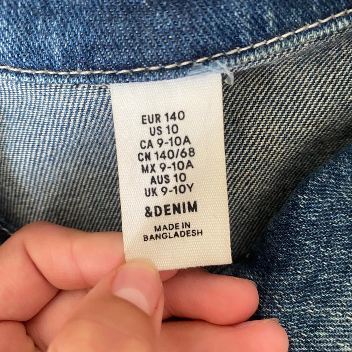 Blå jeansjacka från &Denim, strl 140 - 2