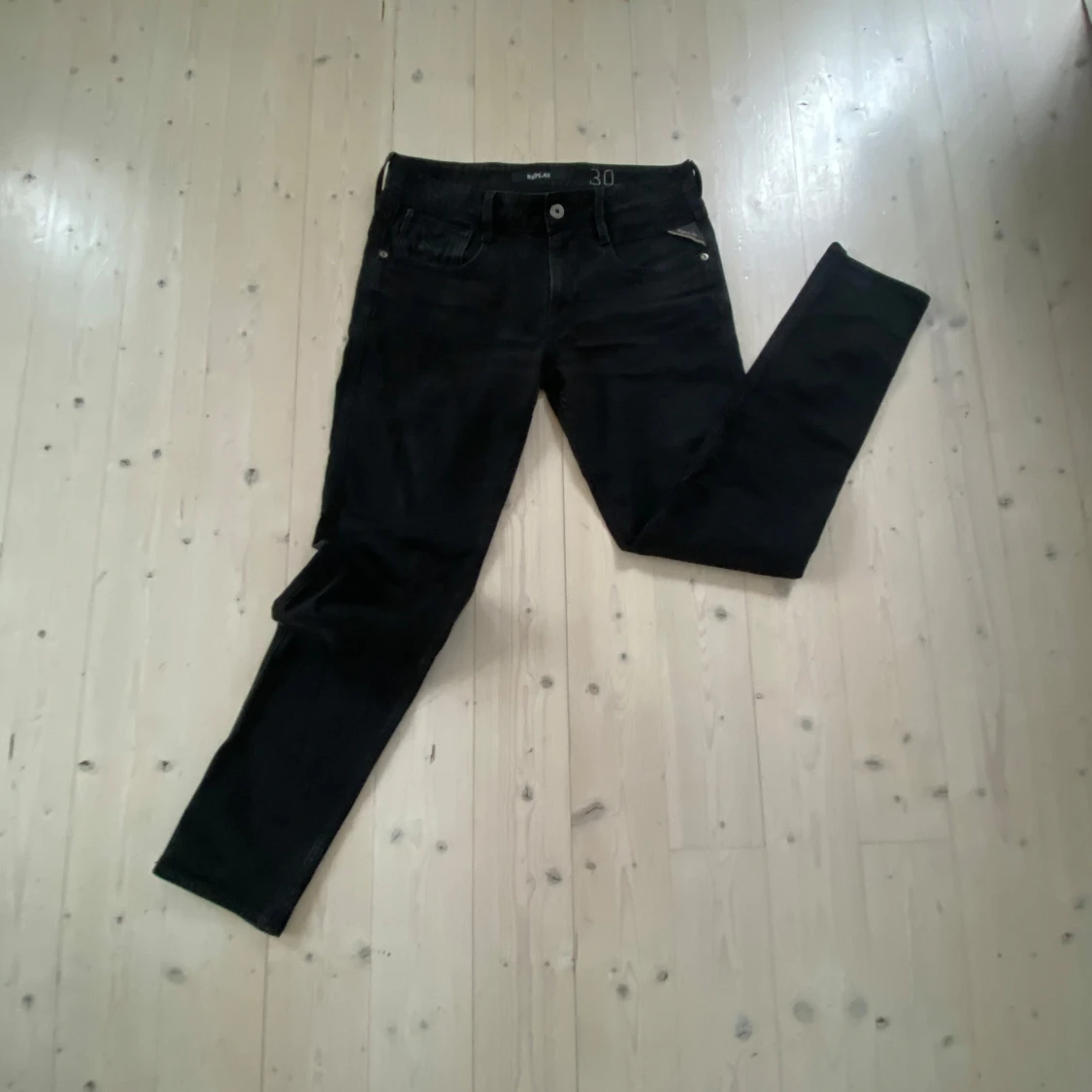 Replay svarta jeans slim fit - 4