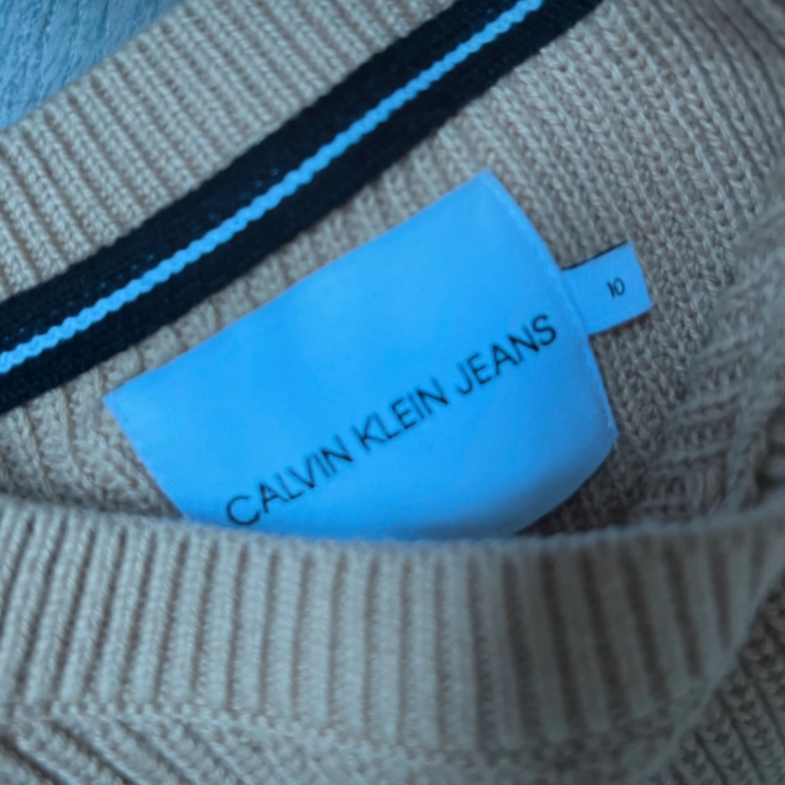 Beige stickad tröja Calvin Klein Jeans - 2