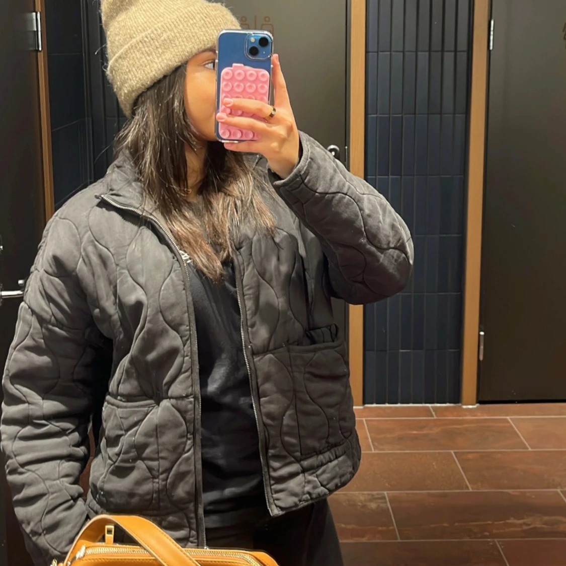 Grå Vaddad Zara jacka - 2