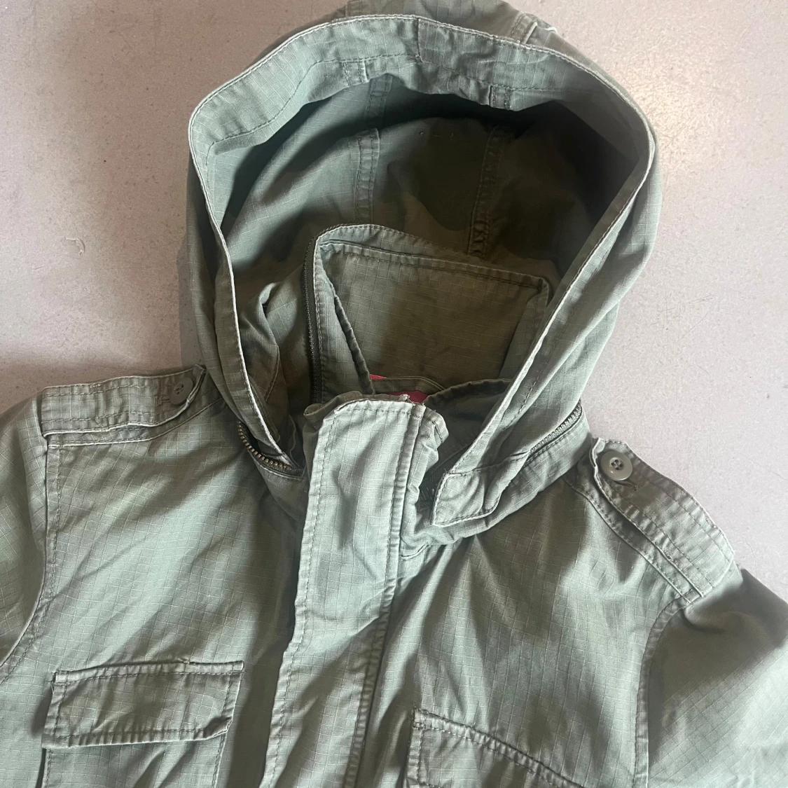 Grön parkajacka  militär - 3