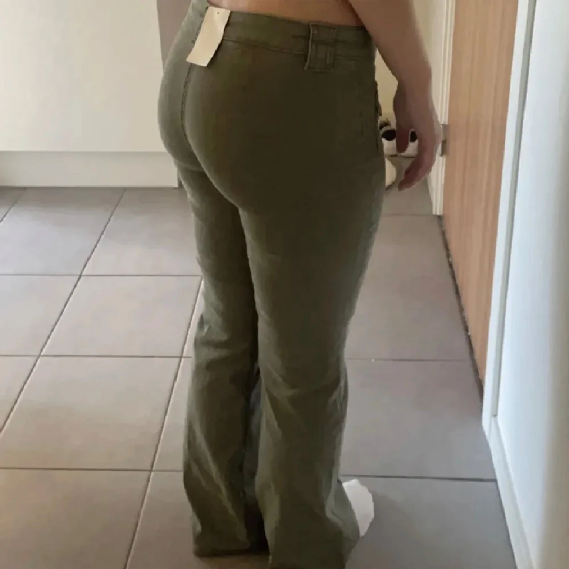 Gröna bootcutjeans - 2