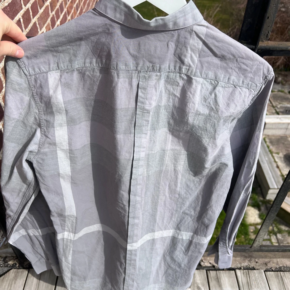 Grå rutig skjorta från Burberry - 1