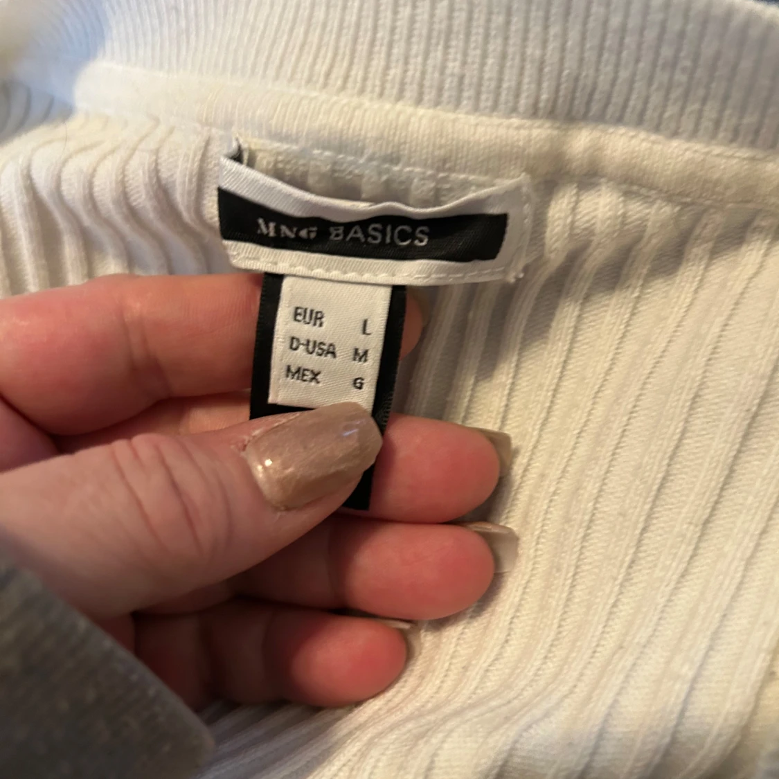 Vit ribbad tröja från MNG Basics - 2