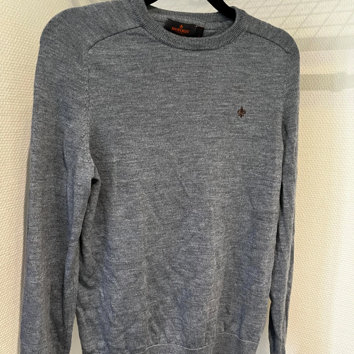 ljus blå  merinoulltröja från Morris