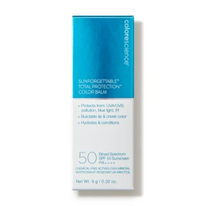 Colorescience Sunforgettable Total Protection Color Balm - Colorescience Sunforgettable Total Protection Color Balm med SPF 50 skyddar mot UVA/UVB, föroreningar och blått ljus. Den är byggbar för både läppar och kinder och återfuktar huden. Perfekt för att ge en naturlig färg och skydd i ett steg.