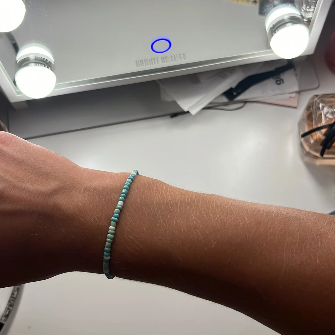 Jättefint blått/grönt armand - 1