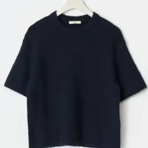 Kortärmad stickad tröja - Skriv för frågor