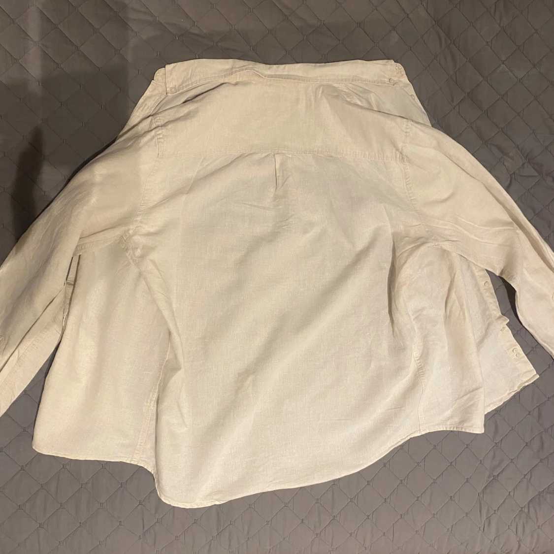 Beige linneskjorta  - 2