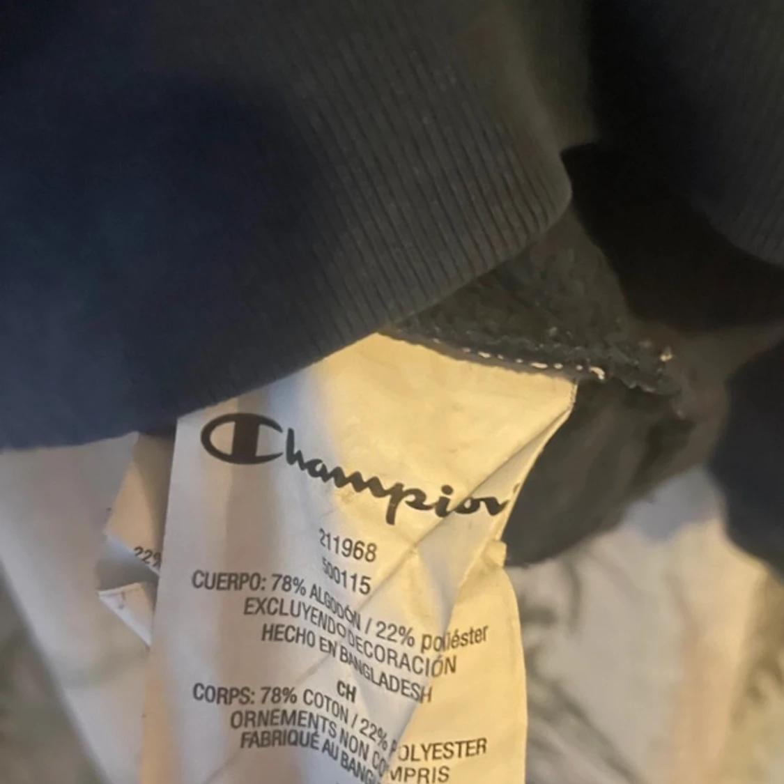 Svart Champion sweatshirt med tryck - 2