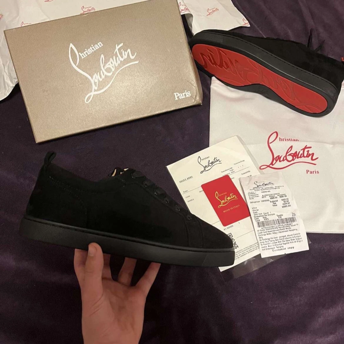 Svarta sneakers från Christian Louboutin