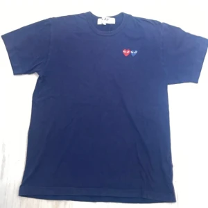 Blå t-shirt från Comme des Garçons - Säljer en blå t-shirt från Comme des Garçons. Tröjan är i storlek XL men passar en storlek M.