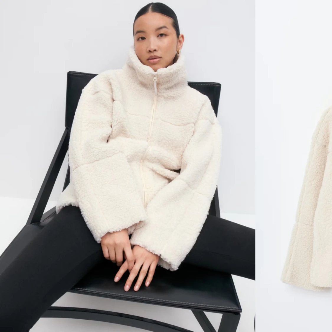 pile zip jacket - 90