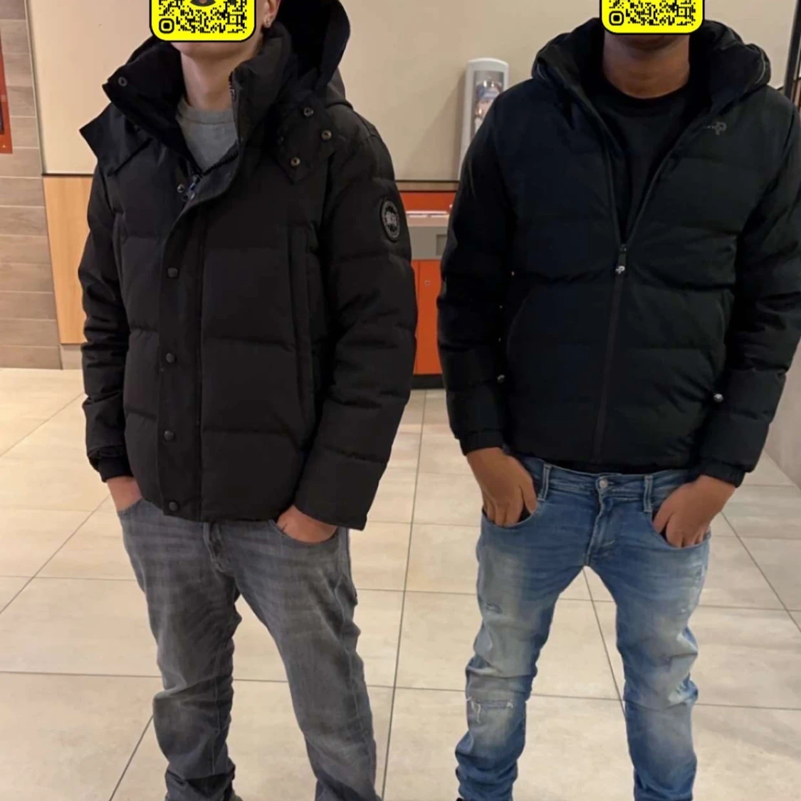 Svart pufferjacka från Pele p 