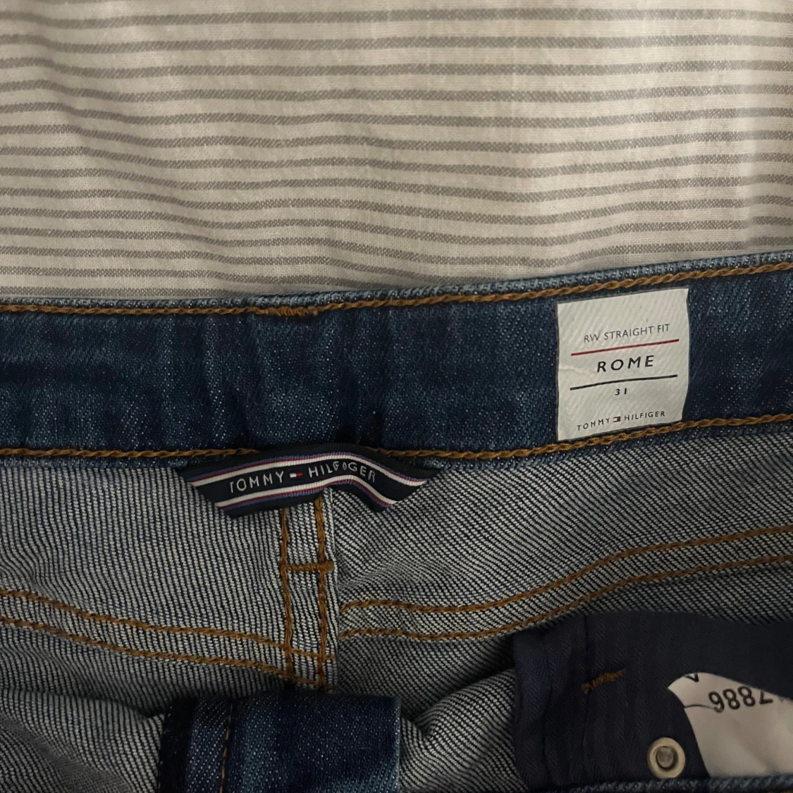Blå denimshorts Tommy Hilfiger - 1