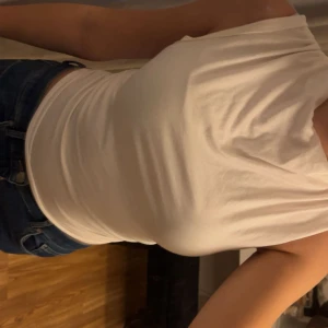 Vit ärmlös linnetopp - Säljer en stilren vit linnetopp med ärmlös design och rund halsringning. Toppen är figurnära och passar perfekt till jeans eller kjol för en clean look. Materialet känns mjukt och bekvämt mot huden.